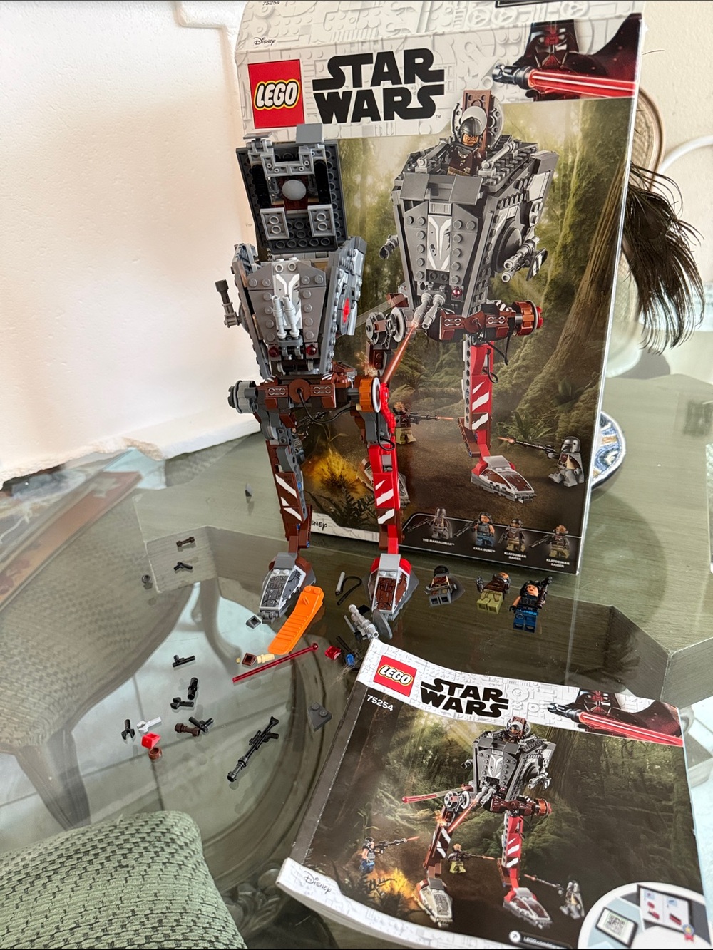 Lego Star Wars Gray & Red AT-ST Walker Building Set Man